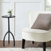Renwil Konsta accent table styled beside a lounge chair in a modern living room