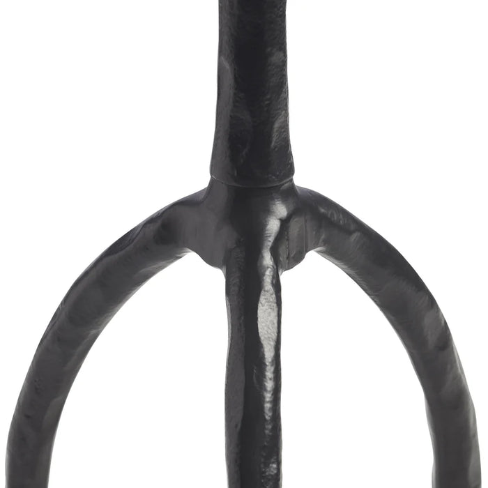 Close-up detail of pedestal base connection on Renwil Konsta accent table