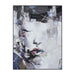 Renwil Kyoto OL2040 hand-painted abstract female portrait canvas art with silver leaf accents and a black frame
