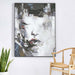 Renwil Kyoto abstract portrait canvas art displayed vertically in a contemporary interior