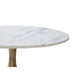 Close-up detail of the natural white marble tabletop on the Renwil Lovisa coffee table