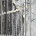 Detailed view of layered linear patterns on Renwil Lyon hand-painted wall art