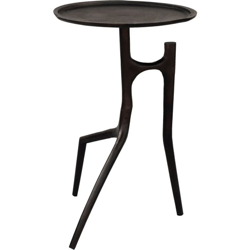 Renwil Maadi accent table in dark oil rubbed bronze full view
