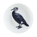 Renwil Maliya decorative porcelain wall plate featuring a black tropical bird illustration