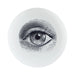 Renwil Maliya decorative porcelain wall plate featuring a vintage eye illustration