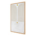 Angled view of Renwil Martia hand-painted canvas wall art and floating frame