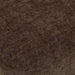 Close-up of the Meline ottoman stool textured brown linen upholstery