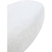 Close-up of the handcrafted natural stone texture on the Minda bench