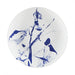 Renwil Narine porcelain wall plate featuring a delicate blue floral and branch illustration