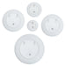 Back view of the Renwil Narine porcelain wall plates showing mounting hardware