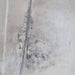 Close-up of the grey, beige and charcoal textured brushwork on Renwil Pinceau abstract canvas art