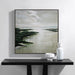 Renwil Saltoro coastal canvas art displayed above a contemporary console table