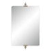 Renwil Sodalite wall mirror with plated champagne decorative brackets