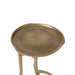 Front close-up of Renwil Tosca antique brass tray-style tabletop