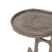 Close-up of Renwil Tosco antique nickel tabletop texture and finish