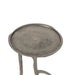 Front detail of Renwil Tosco tray-style tabletop in antique nickel finish