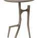 Close-up detail of Renwil Tosco sculptural cast aluminum base in antique nickel finish