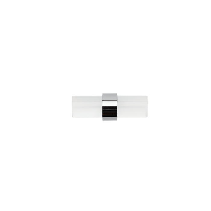 Angled view of Richelieu 0206 glass and metal cabinet T-knob