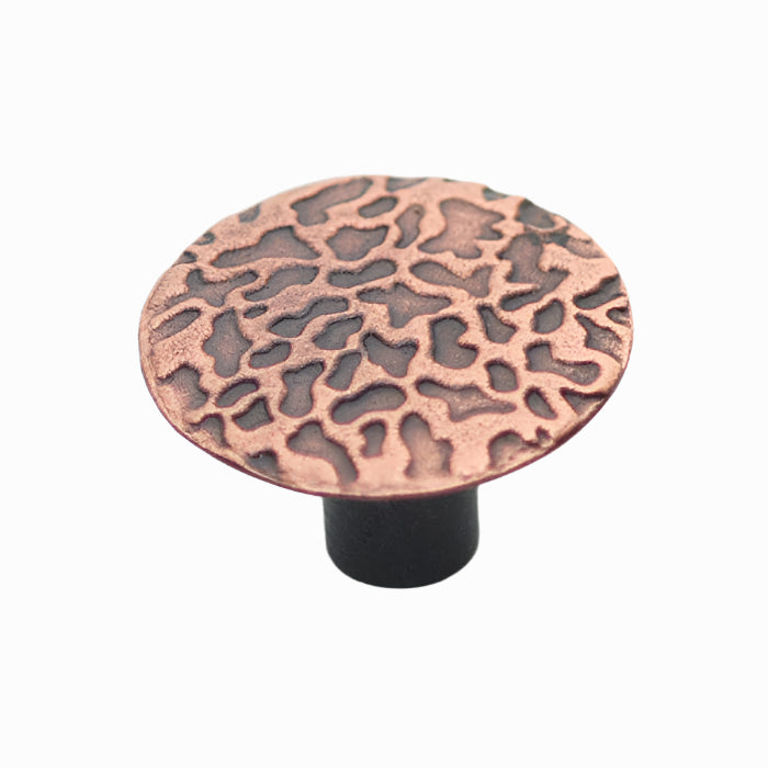 Richelieu 2056 traditional metal cabinet knob set of 2 in distressed antique copper