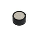 Richelieu 2065 cabinet knob in black with light center insert angle view