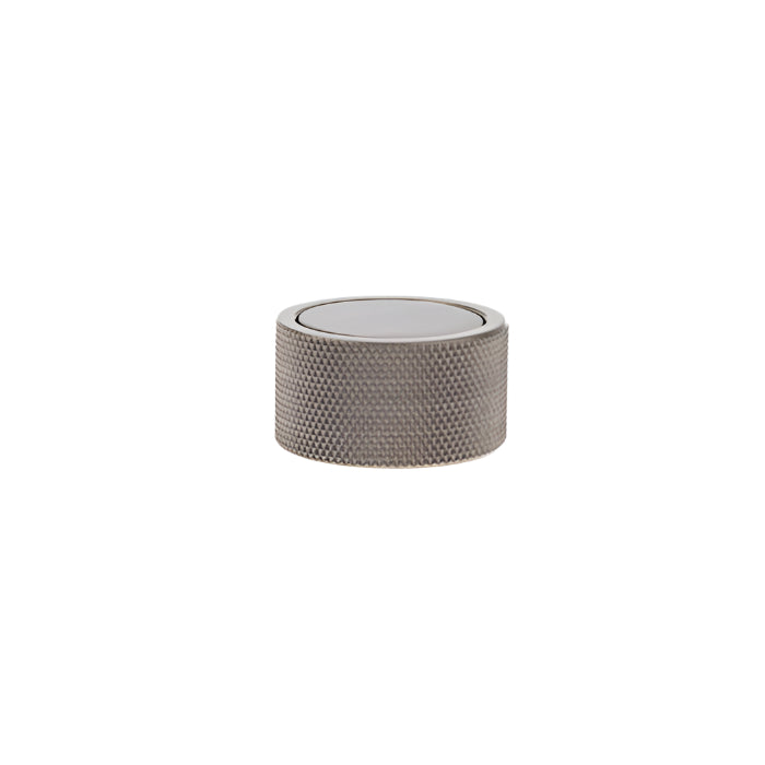 Richelieu 2065 cabinet knob in brushed nickel side view