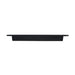Richelieu 2585 sculpted cabinet pull in matte black front view