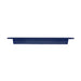 Richelieu 2585 sculpted cabinet pull in sapphire blue front view
