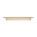 Richelieu 2585 sculpted cabinet pull in verona gold front view