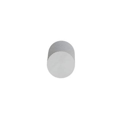 Richelieu 3060 cabinet knob in aluminum front view