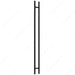 Richelieu 32 mm back-to-back ladder pull handle in Matte Black for glass and wood doors