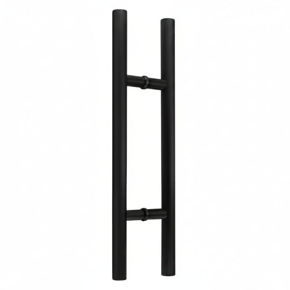Front view of the Richelieu 32 mm back-to-back ladder pull handle in Matte Black 