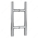 Richelieu 32 mm back-to-back ladder pull handle in polished stainless steel for glass and wood doors