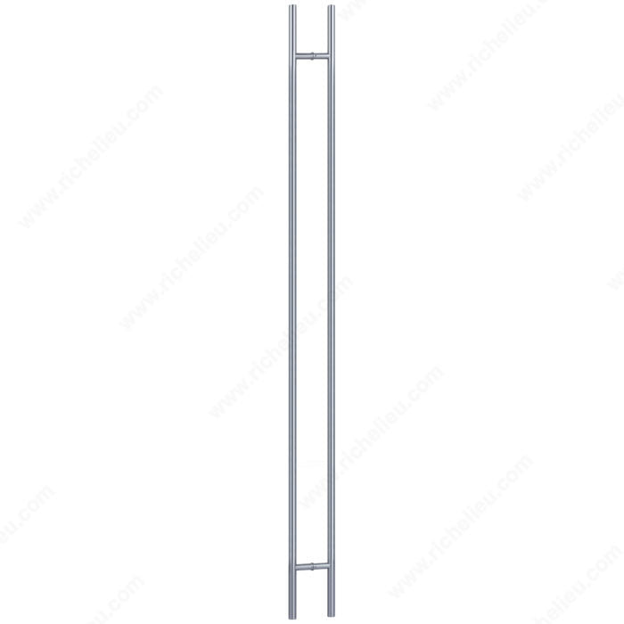 Richelieu 32 mm back-to-back ladder pull handle in Stainless Steel for glass and wood doors