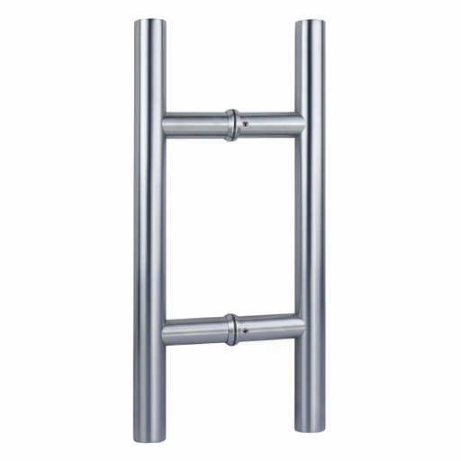 Front view of the Richelieu 32 mm stainless steel back-to-back ladder pull handle