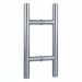 Front view of the Richelieu 32 mm stainless steel back-to-back ladder pull handle