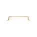 Richelieu 52003 modern metal cabinet pull in brushed aurum gold front view