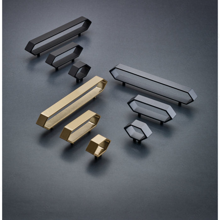 Richelieu 5465 hexagon cabinet pull available in multiple finishes