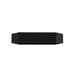 Richelieu 5465 hexagon cabinet pull in matte black floating angled view