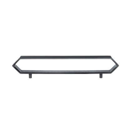 Richelieu 5465 hexagon cabinet pull in matte black outline front view