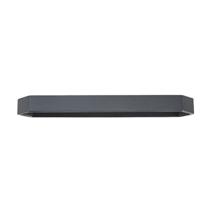 Richelieu 5465 hexagon cabinet pull in matte black side view