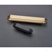 Richelieu 5465 hexagon cabinet pull shown in two finishes