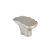 Richelieu 7345 cabinet knob in brushed nickel angle view