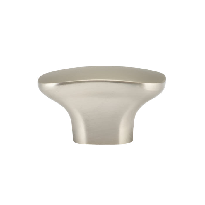 Richelieu 7345 cabinet knob in brushed nickel side view