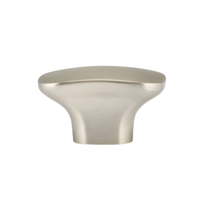 Richelieu 7345 cabinet knob in brushed nickel side view
