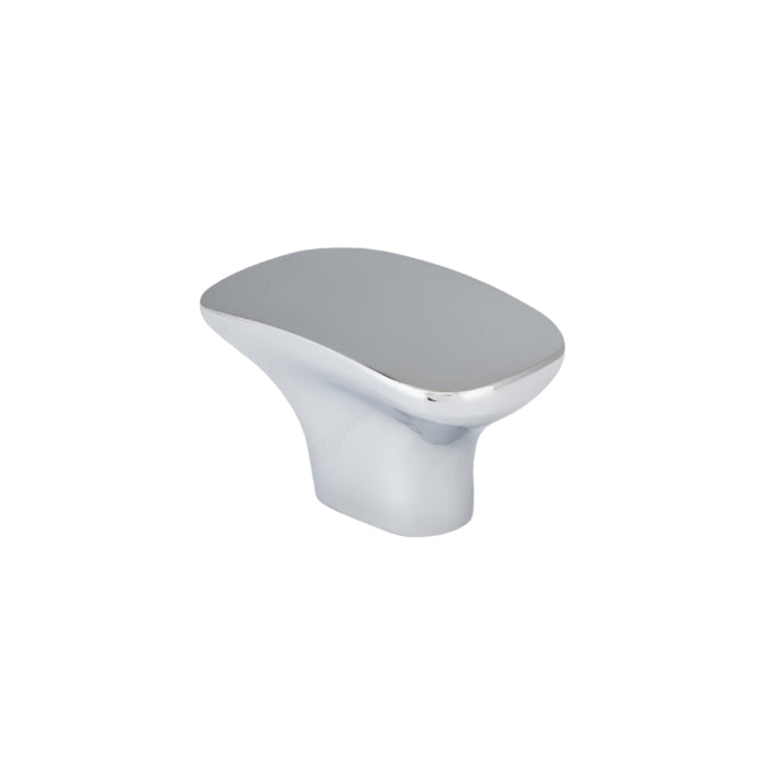 Richelieu 7345 cabinet knob in chrome angle view