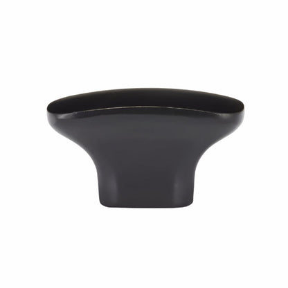 Richelieu 7345 cabinet knob in matte black angle view