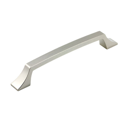 Richelieu 765 transitional metal appliance pull in brushed nickel finish detailed angle
