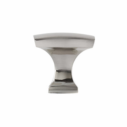 Richelieu 7653 brushed nickel cabinet knob side profile showing flared base