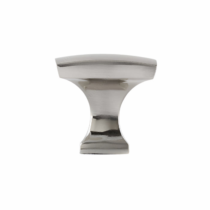 Richelieu 7653 brushed nickel cabinet knob side profile showing flared base