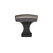 Richelieu 7653 transitional metal cabinet knob in brushed oil-rubbed bronze finish side view